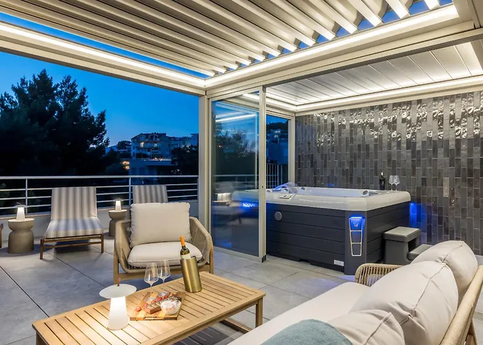 Beachfront Penthouse Apartmán Podstrana